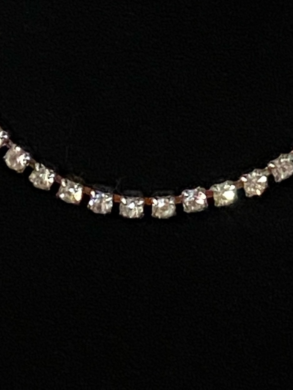 vintage rhinestone necklace
